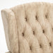 Studded Upholstered Reclining Armchair w/ Retractable Footrest Beige-7