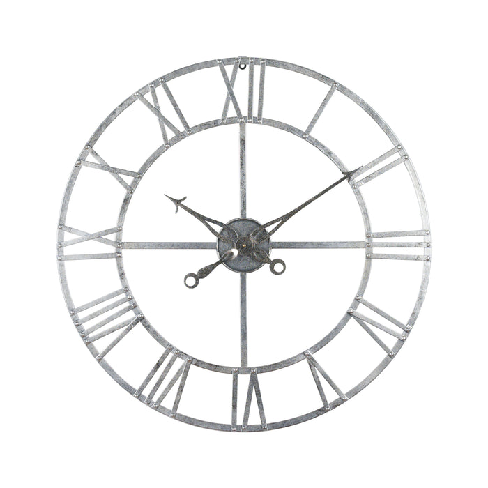 Silver Foil Skeleton Wall Clock