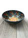 Handmade Ceramic Bowl Mexican Teal Blue and Orange 15cm-0