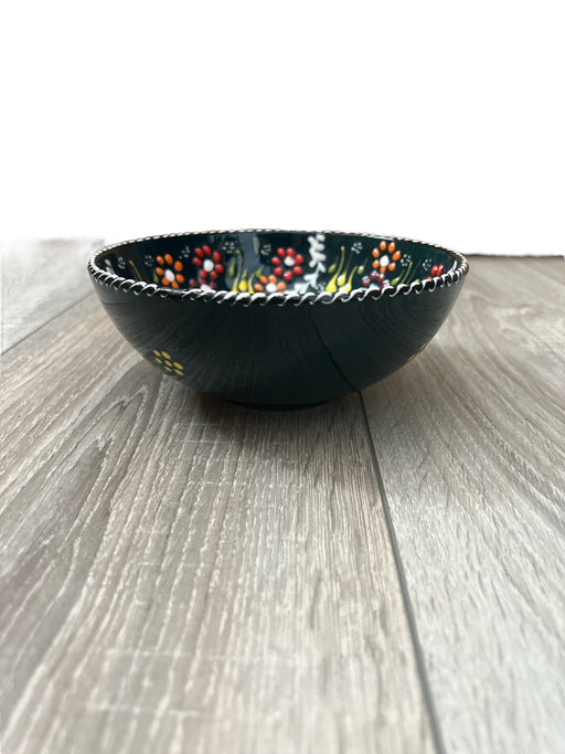 Handmade Ceramic Bowl Tulip Teal Blue 15cm-0