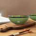 Handmade Ceramic Bowl Mexican Green 15cm-2