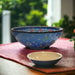 Handmade Ceramic Bowl Mexican Blue to Navy 21cm-2