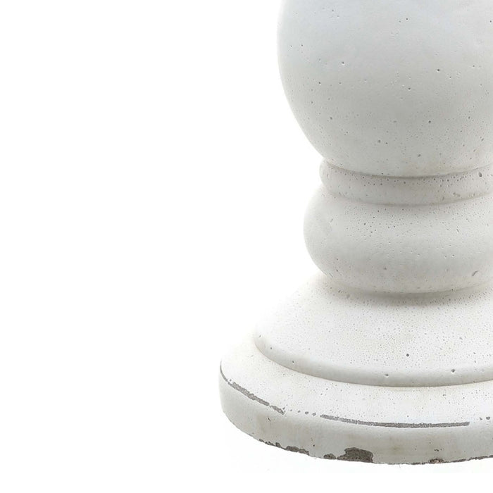 Small Matt White Ceramic Candle Holder