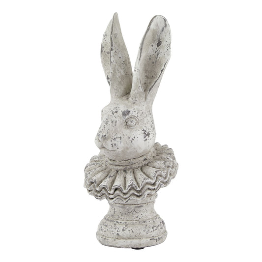Stone Effect Ruffle Hare Ornament