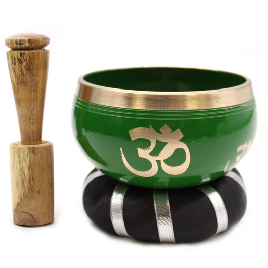 Tree of Life Singing Bowl Set - Green 10.7cm | Soothing Sounds and Beautiful Design