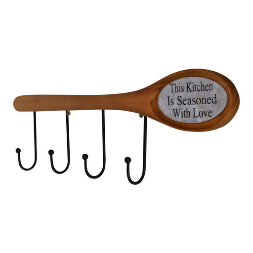 26cm Wooden Spoon With Hooks - Kozeenest