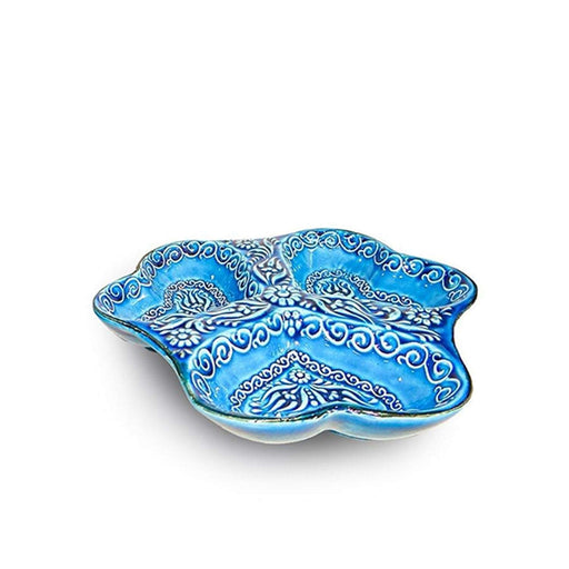 3-in-1 Snack&Dip Bowl Combination, Heart, Blue - Kozeenest