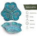 3-in-1 Snack&Dip Bowl Combination, Heart, Green - Kozeenest