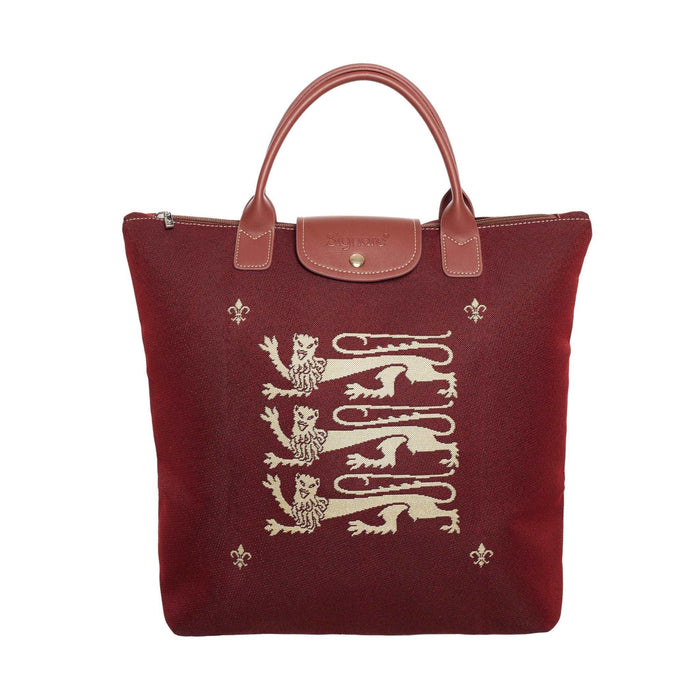 3 Lion Red - Foldaway Bag - Kozeenest