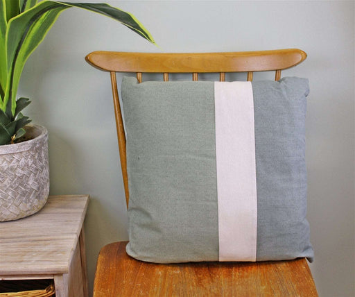 3 Panel Green Square Scatter Cushion, Eucalyptus Range - Kozeenest