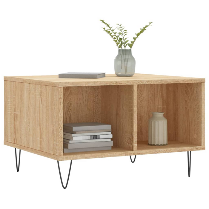 vidaXL Coffee Table Sonoma Oak 60x50x36.5 cm Engineered Wood