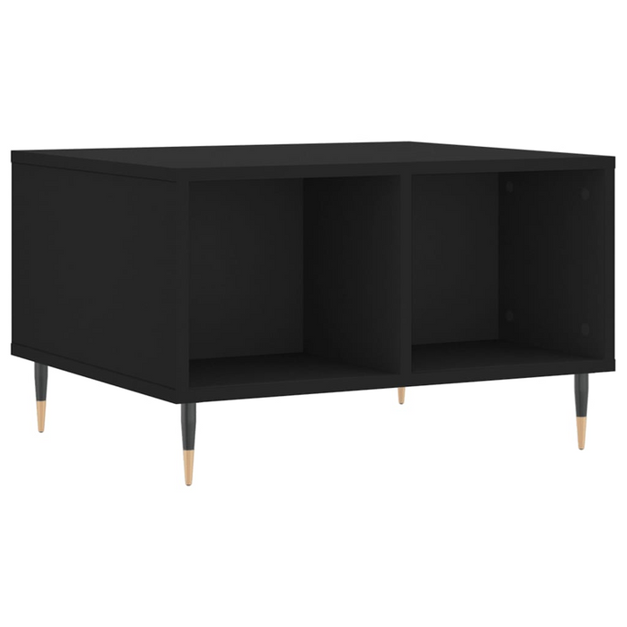 vidaXL Coffee Table Black 60x50x36.5 cm Engineered Wood