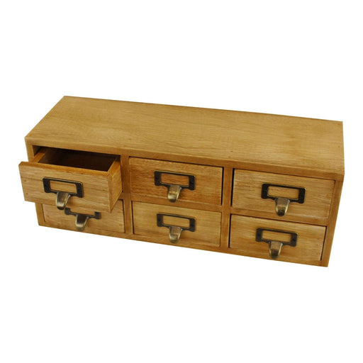 6 Drawer Double Level Small Storage Unit, Trinket Drawers - Kozeenest