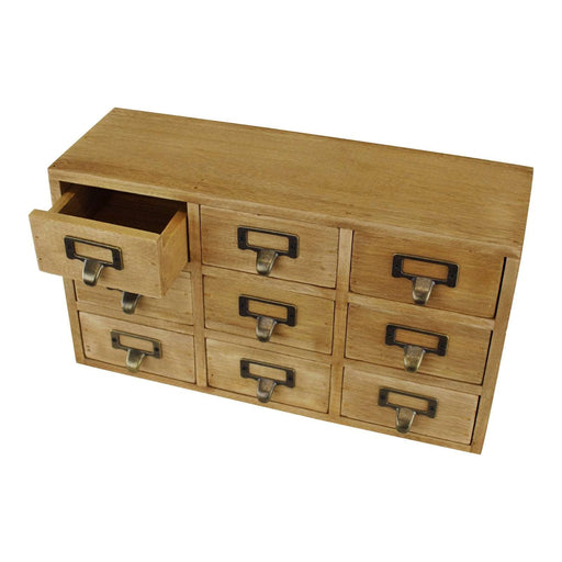 9 Drawer Triple Level Small Storage Unit, Trinket Drawers - Kozeenest