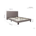 Berlin Double Bed Grey-8