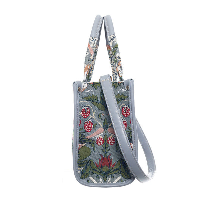 V&A Licensed Strawberry Thief Grey - City Bag Small-3