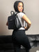 Zuri Black Vegan Backpack-5