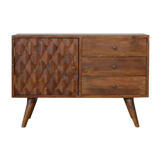 Carved Chestnut Sideboard-0