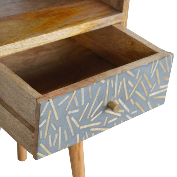 Mini Cement Chip Drawer Bedside-7