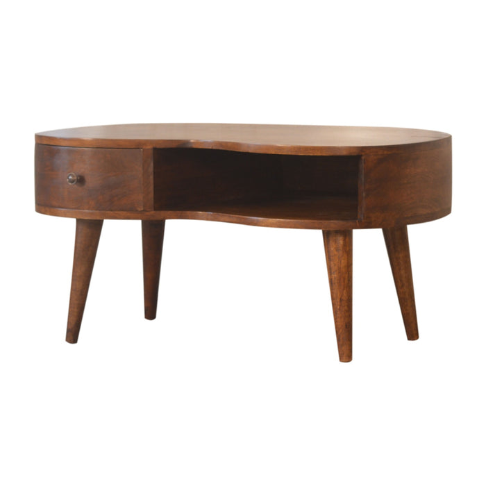 Chestnut Wave Coffee Table-2