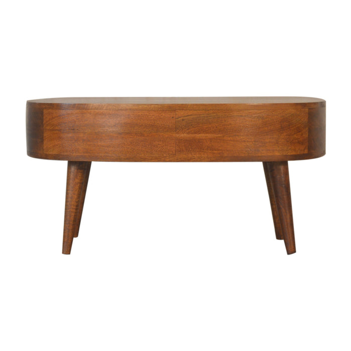 Chestnut Wave Coffee Table-8