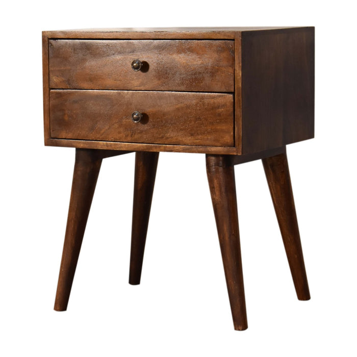 Chestnut Modern Solid Wood Bedside-3