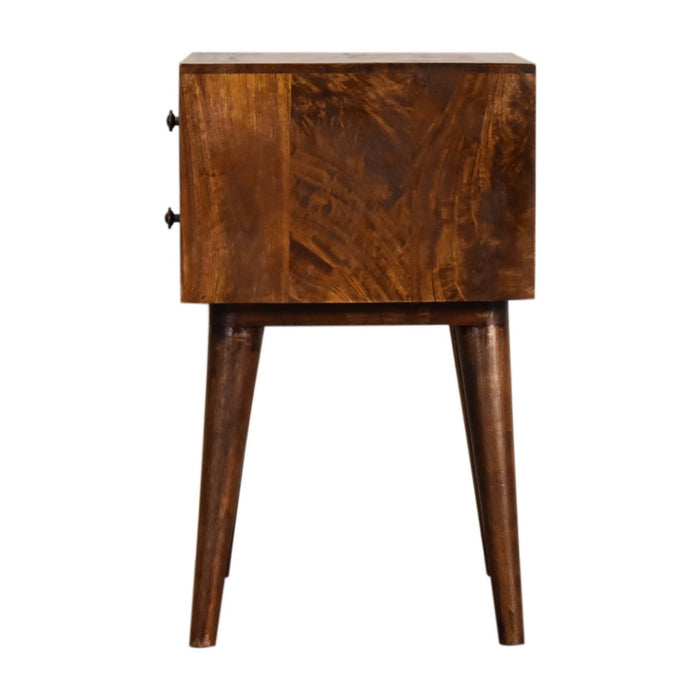 Chestnut Modern Solid Wood Bedside-8