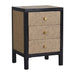 in3355 mini faux leather bedside