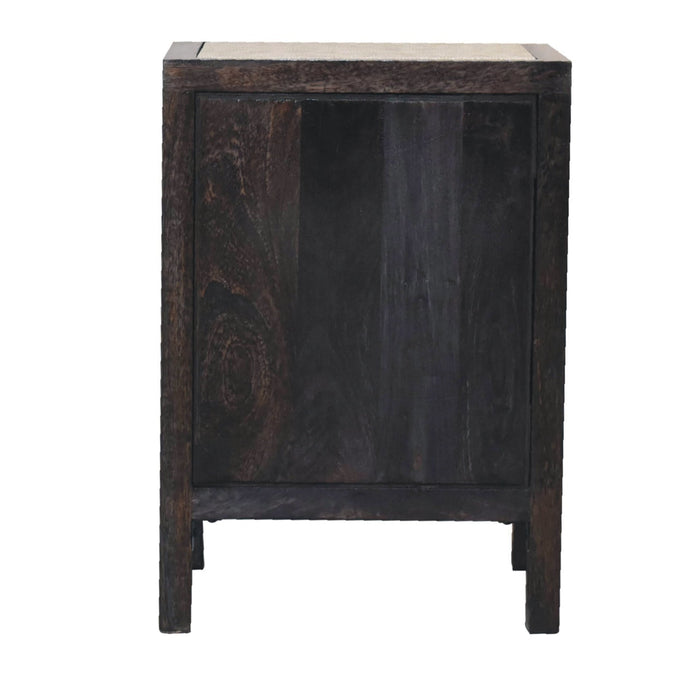 in3355 mini faux leather bedside