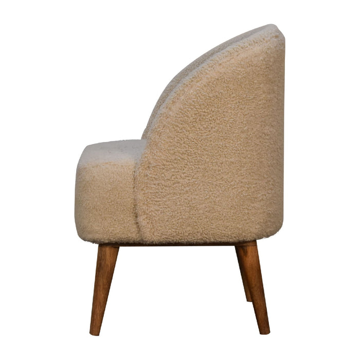 in3356 bouclé cream tub chair