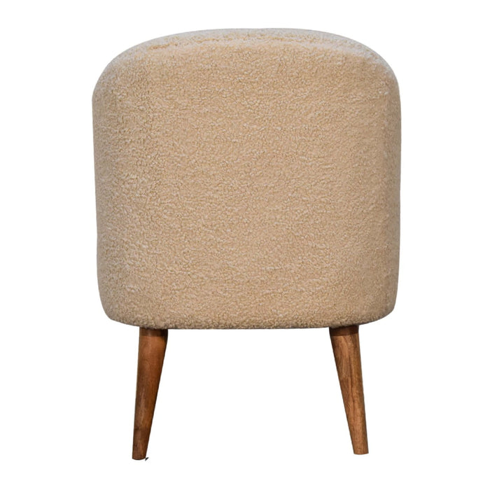 in3356 bouclé cream tub chair