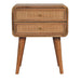 in3447 larrisa woven 2 drawers bedside