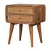 in3447 larrisa woven 2 drawers bedside