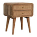 in3447 larrisa woven 2 drawers bedside