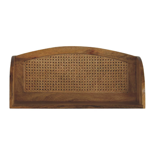 in3462 rattan open wall mounted shelf