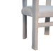 in3484 white boucle occassional chair