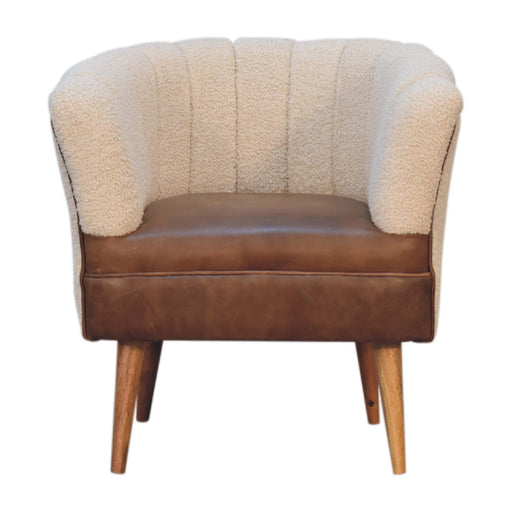 in3488 boucle cream buffalo armchair