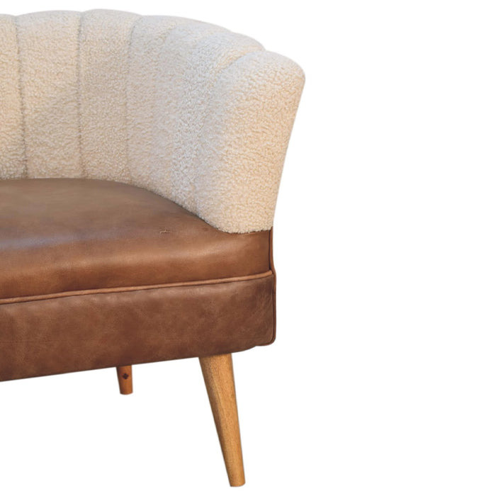 in3488 boucle cream buffalo armchair