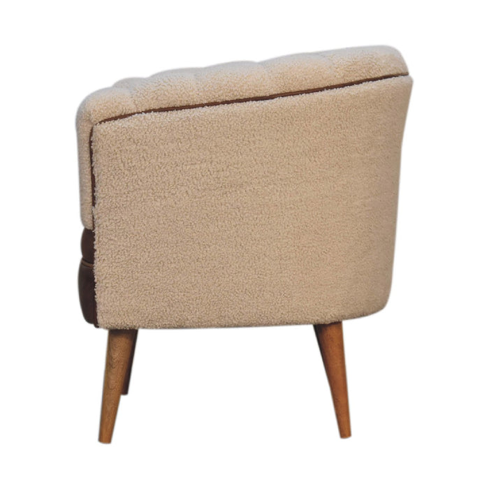 in3488 boucle cream buffalo armchair