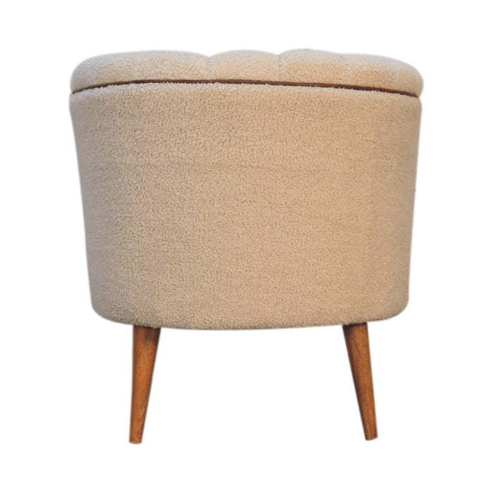 in3488 boucle cream buffalo armchair