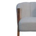 in3534 white boucle minimalistic chair