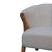 in3534 white boucle minimalistic chair