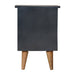 Charcoal Black Hand Painted Bedside-9