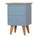 Blue Hand Painted Bedside-7