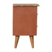 Brick Red Hand Painted Bedside-7