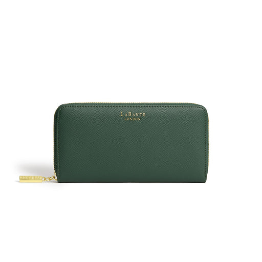 Serene Forest Green Zip Around Wallet-0