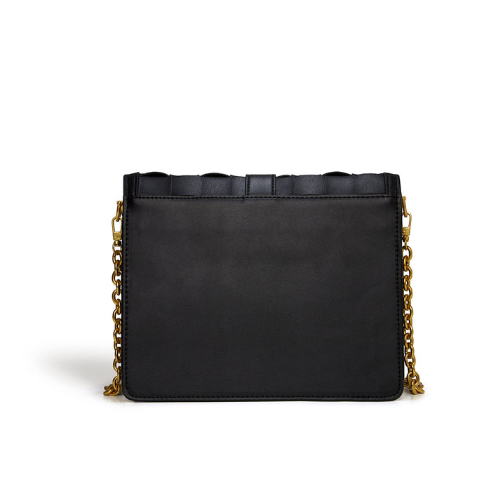 Daisy Black Vegan Shoulder & Crossbody Bag-5