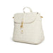 Rosie White Mini Vegan Backpack-2