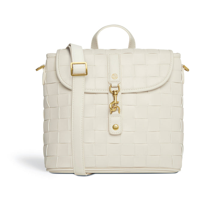 Rosie White Mini Vegan Backpack-3