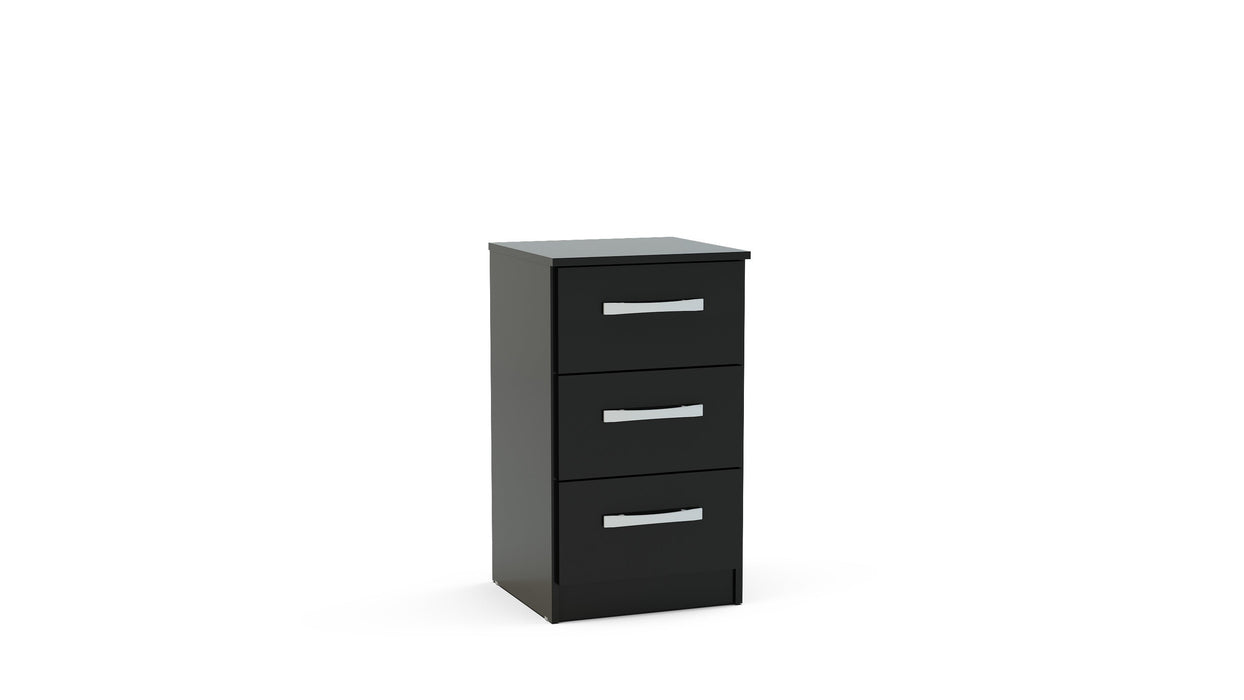 Lynx 3 Drawer Bedside-4